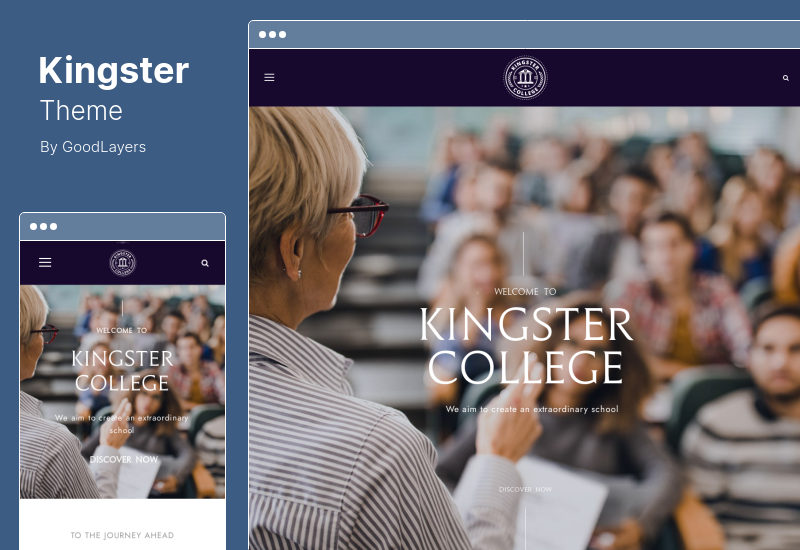 Kingster Theme - LMS Education для университетов, колледжей и школ WordPress тема