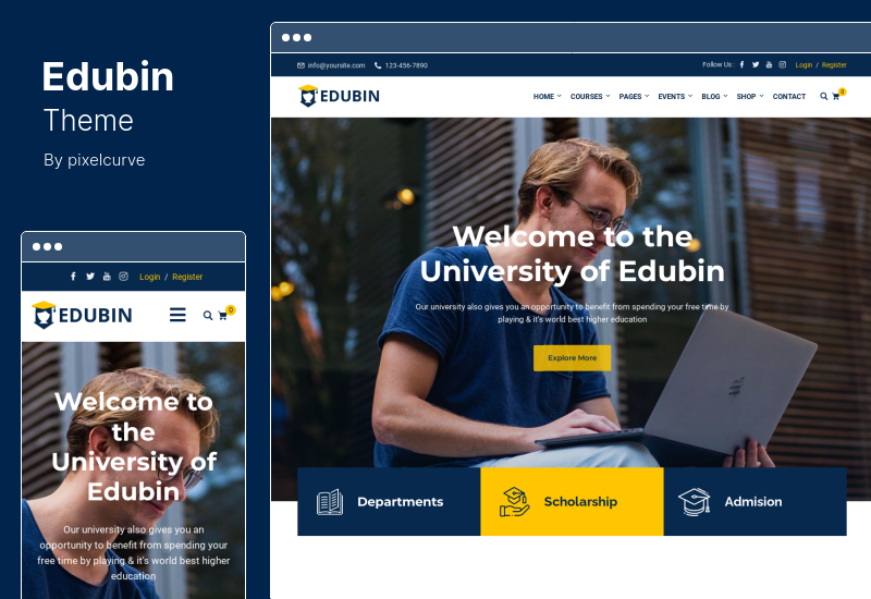 Edubin Theme - Образовательная WordPress тема