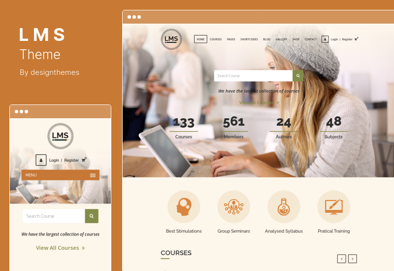 LMS Theme — система управления обучением и онлайн-курсы WordPress Theme