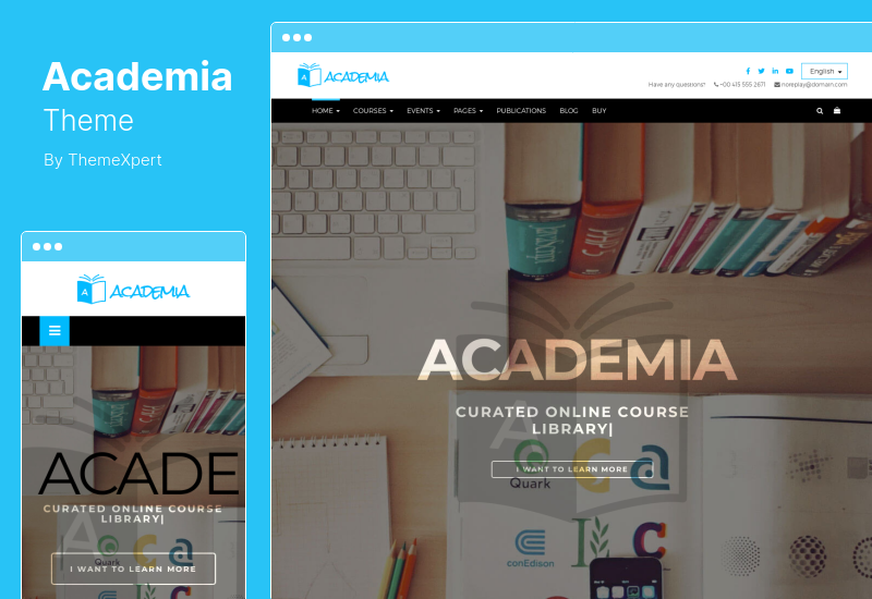 Academia Theme - Образовательная WordPress тема