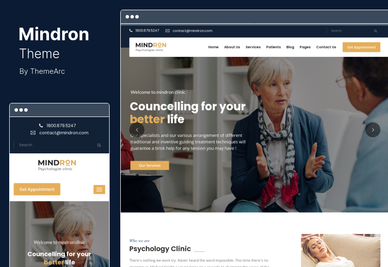 Mindron Teması - Psikoloji ve Danışmanlık WordPress Teması