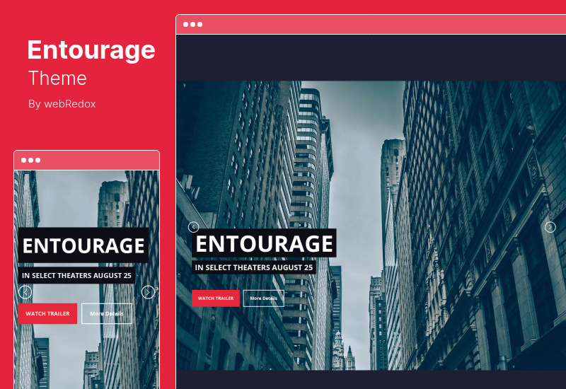 Entourage Teması - Film/Film/Sinema/TV WordPress Teması