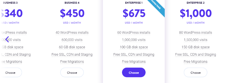 kinsta fiyatlandırması 2