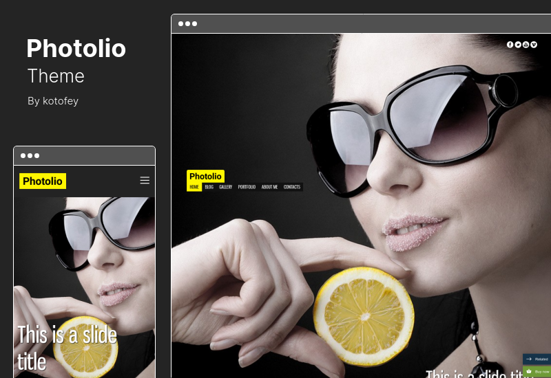 Photolio Teması - Fotoğrafçılık WordPress Teması