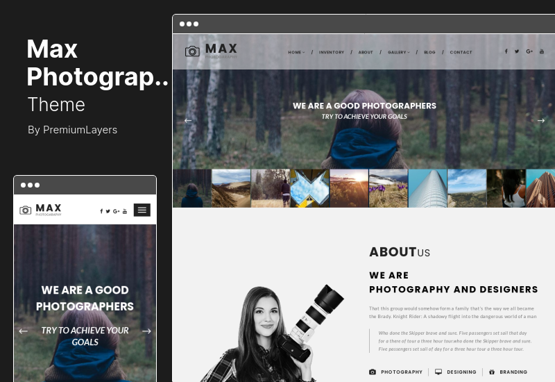 Max Photograpy Teması - Fotoğrafçılar için WordPress Teması