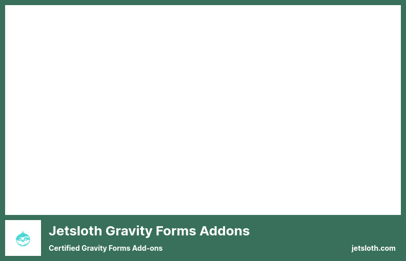 Jetsloth Gravity Forms 애드온 플러그인 - 인증된 Gravity Forms 애드온