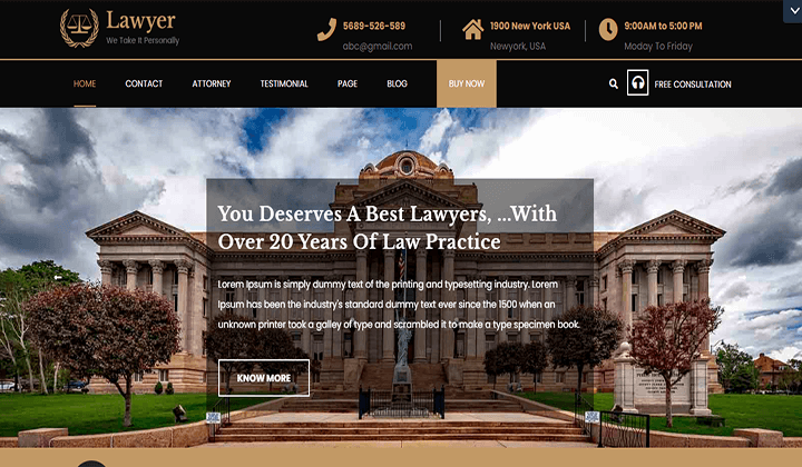 WordPress Themes for Law Firms and Attorneys