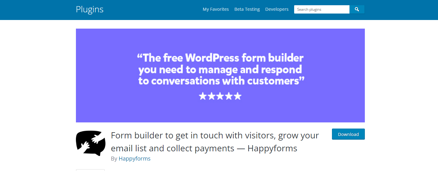 Happyforms - WordPress Form Oluşturucu Eklentileri