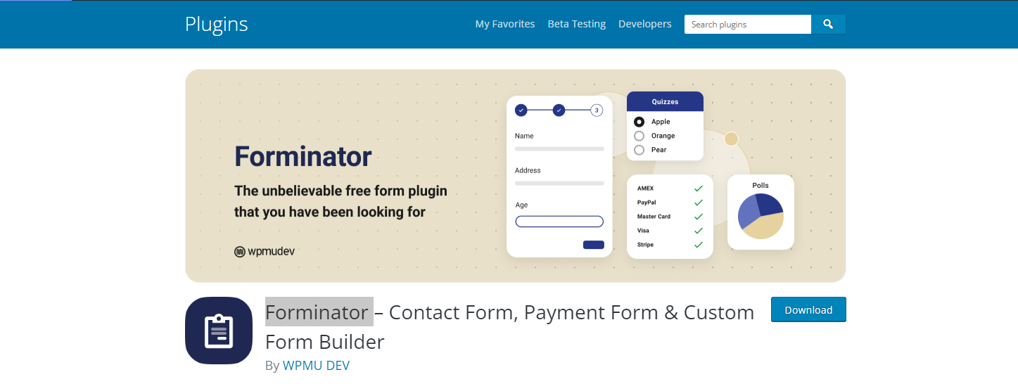 Forminator - WordPress Form Oluşturucu Eklentileri