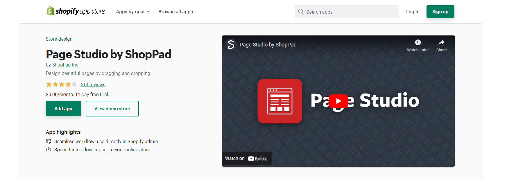 Page Studio - Generatore di pagine di Shopify