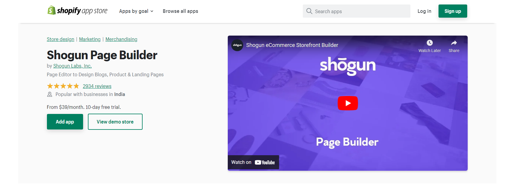 Generatore di pagine di Shogun - Generatore di pagine di Shopify