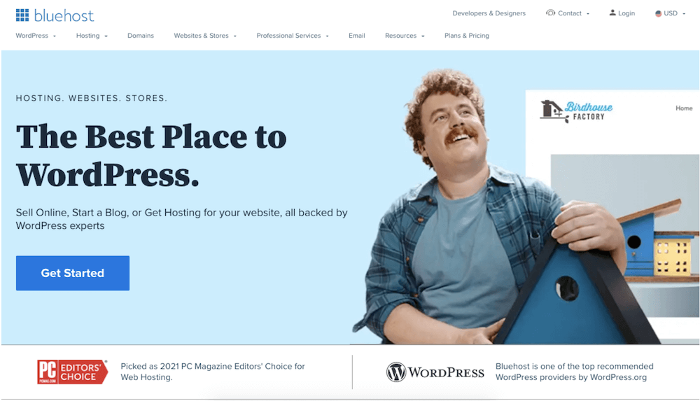 Хостинг WordPress на Bluehost