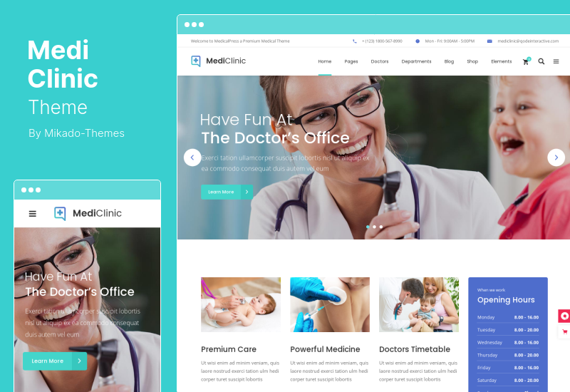 MediClinic Teması - Tıbbi Sağlık WordPress Teması