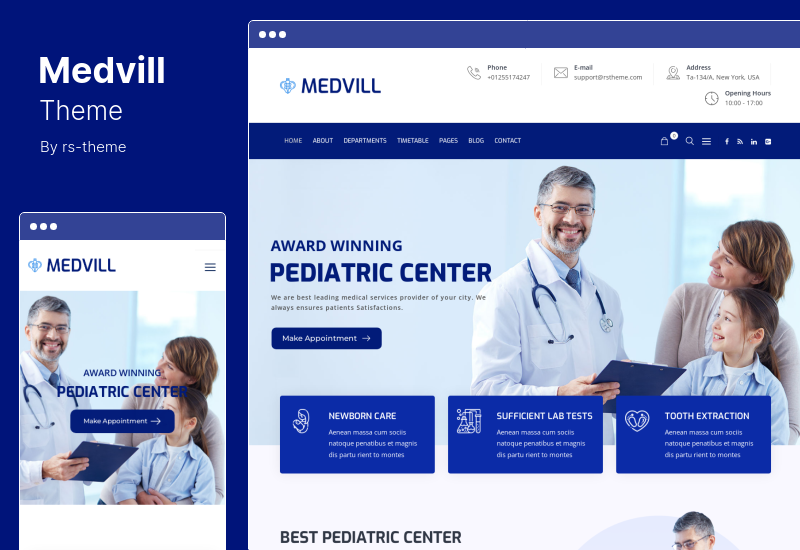 Medvill Teması - Sağlık ve Tıp WordPress Teması