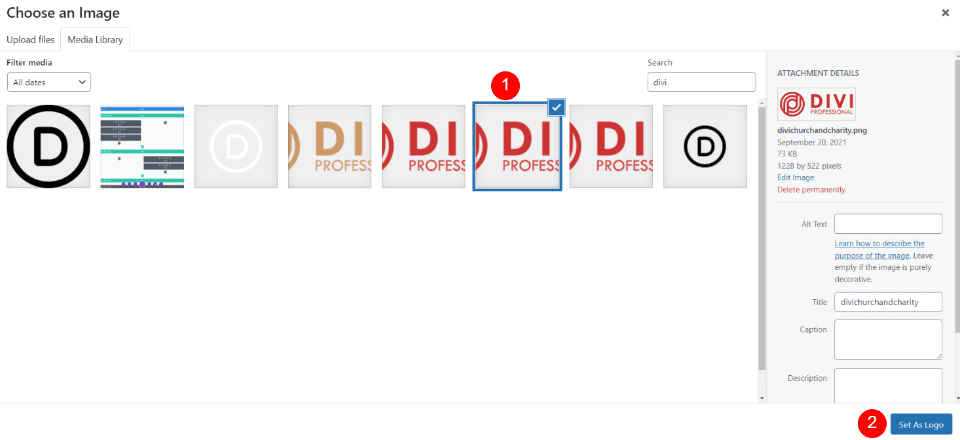 Divi Logosunu Değiştir