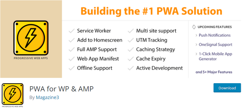 PWA AMP 插件的圖像