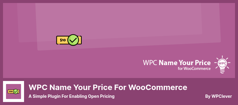 WPC는 WooCommerce 플러그인의 가격을 지정합니다 - 공개 가격 책정을 활성화하기 위한 간단한 플러그인