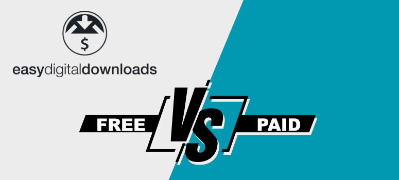 easy digital downloads free vs paid