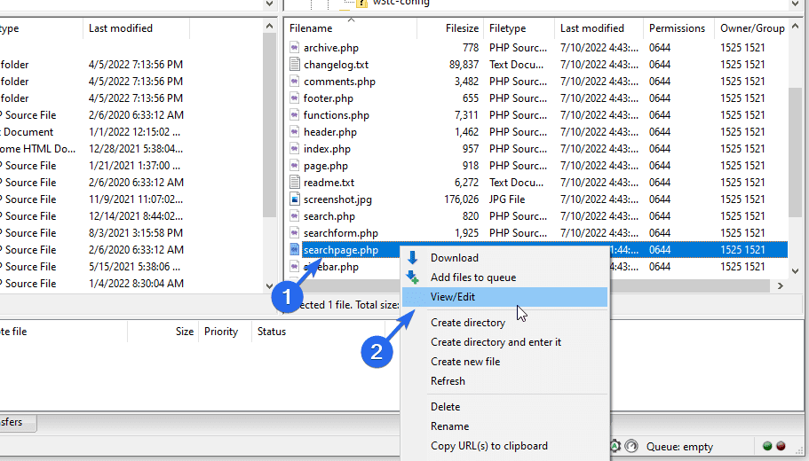 ftp에서 검색 결과 페이지 사용자 정의