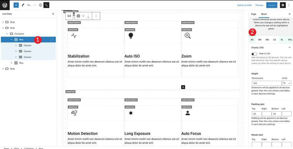 WordPress Bootstrap 2ª faixa