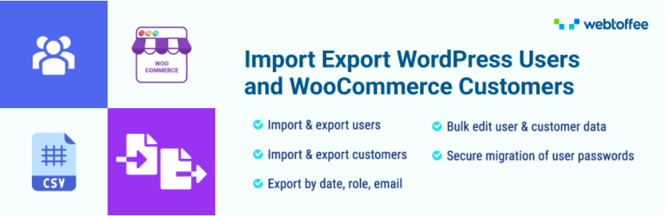 Importer Exporter des utilisateurs WordPress et des clients WooCommerce