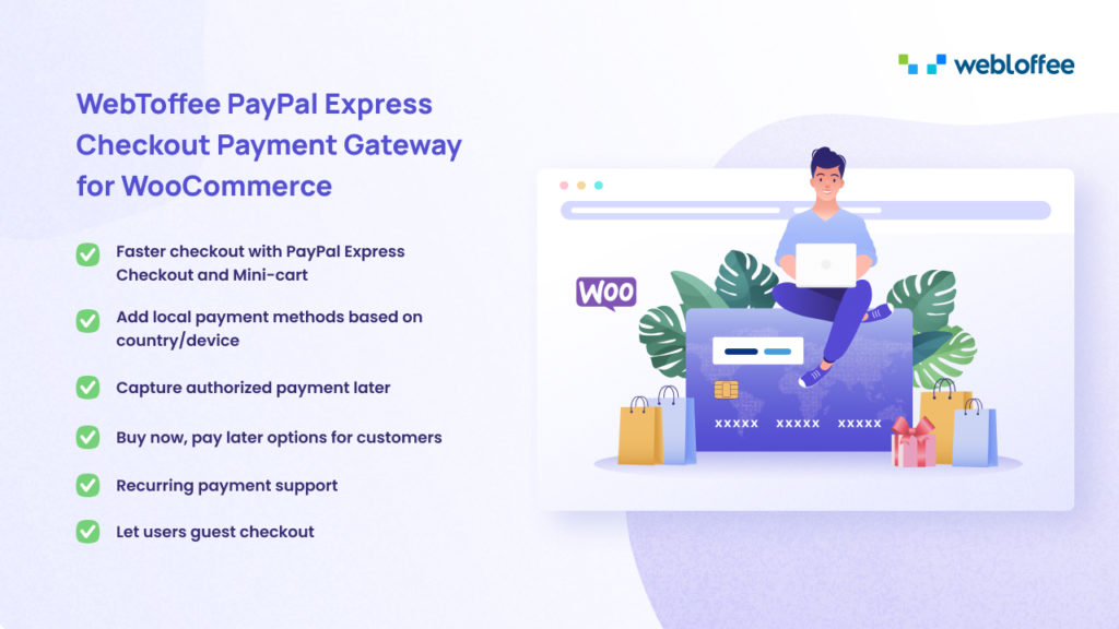 用于 woocommerce 的 Paypal 快速结帐支付网关