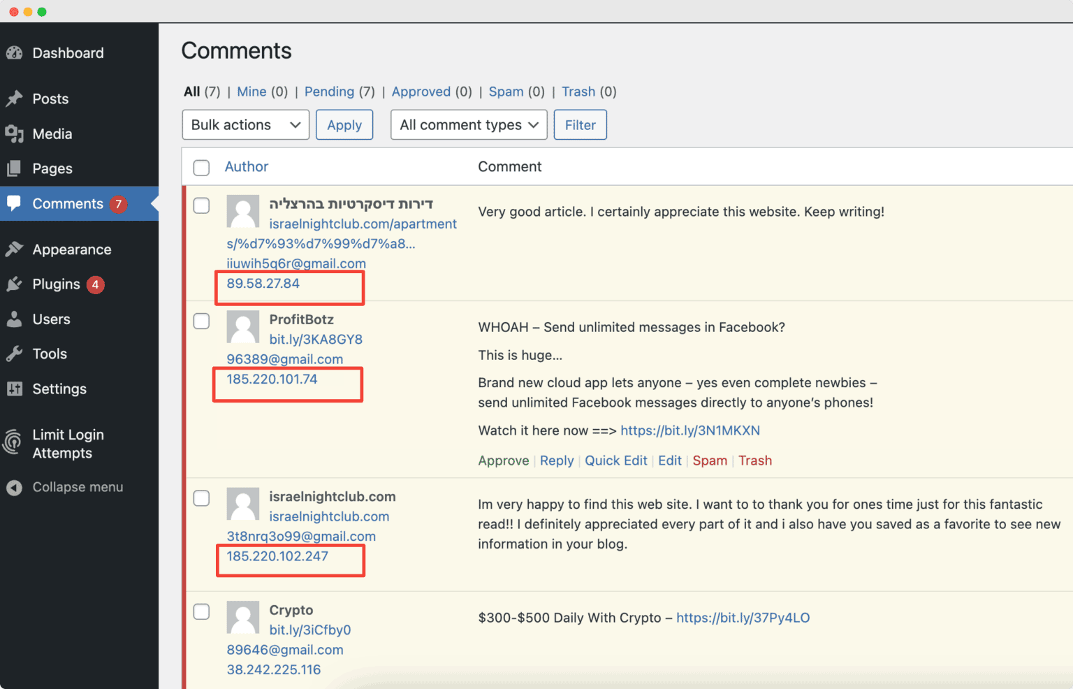 Block IP Address