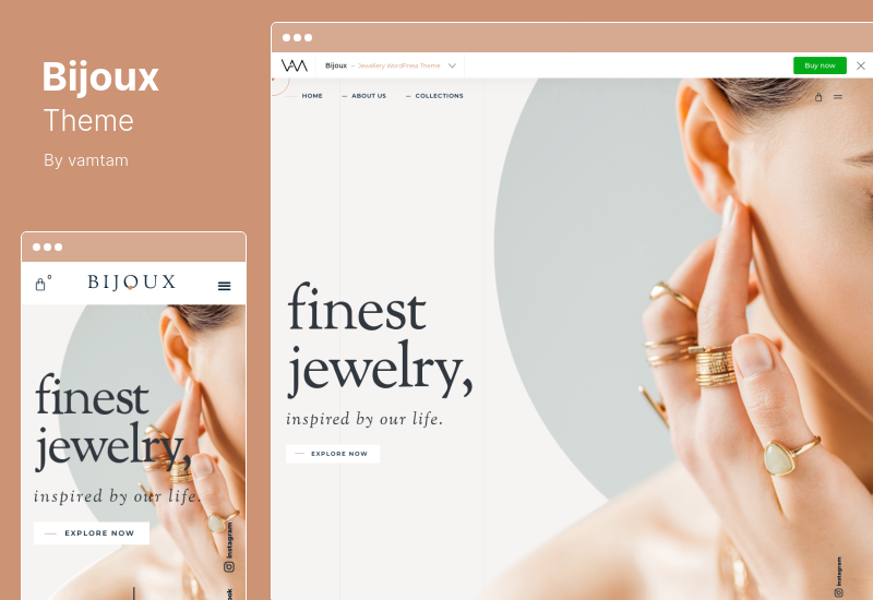 Bijoux 主题 - 珠宝店 WooCommerce 主题