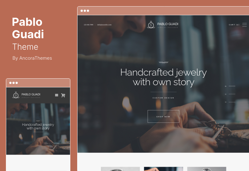 Pablo Guadi Theme - Precious Stones Designer & Handcrafted Jewelry Online Shop WordPress 主题