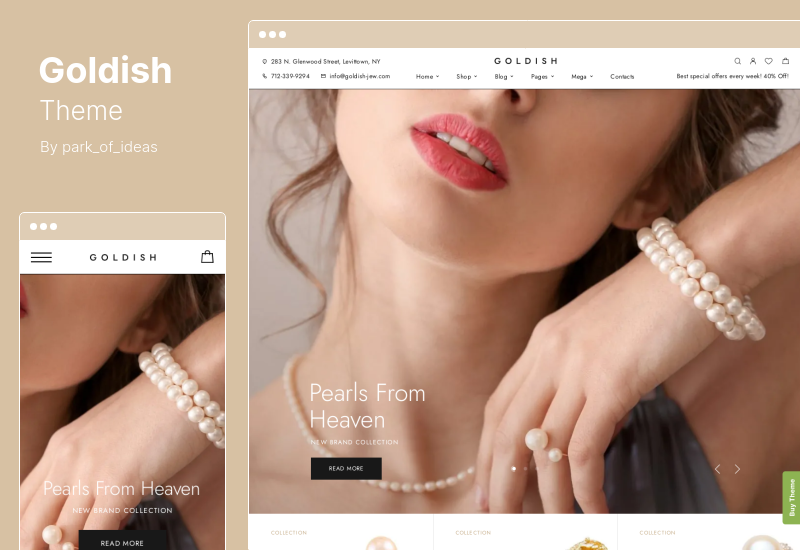 Goldish Theme - 珠宝店 WooCommerce 主题