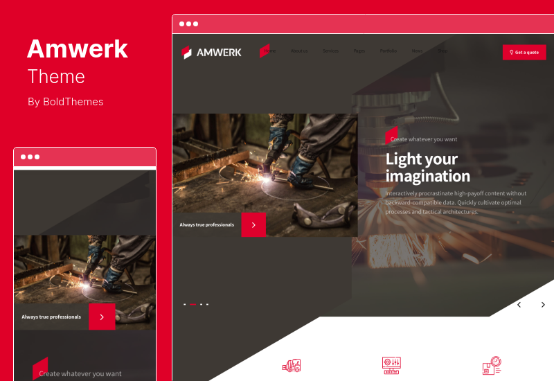 Amwerk Theme — Тема WordPress для промышленности и корпоративного бизнеса