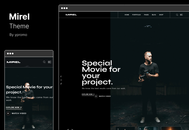 Mirel Teması - Film Stüdyoları ve Film Yapımcıları WordPress Teması