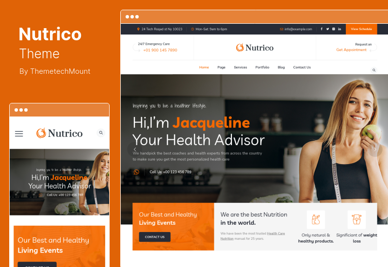 Nutrico Theme - тема WordPress о питании и здоровье