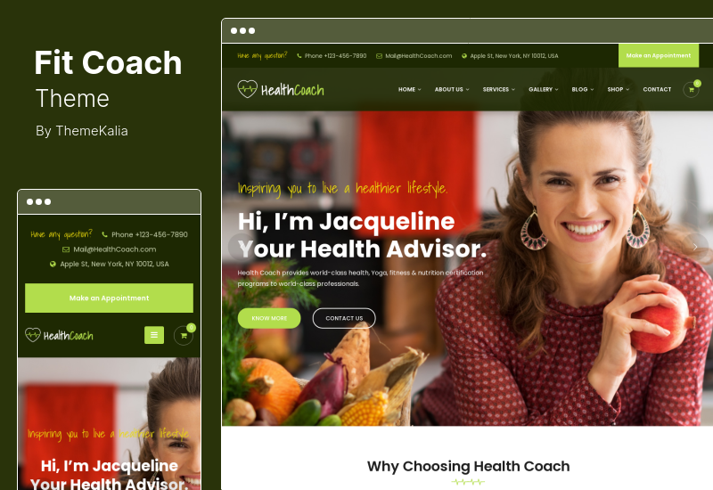 Fit Coach Theme — тема WordPress о здоровье, йоге и образе жизни