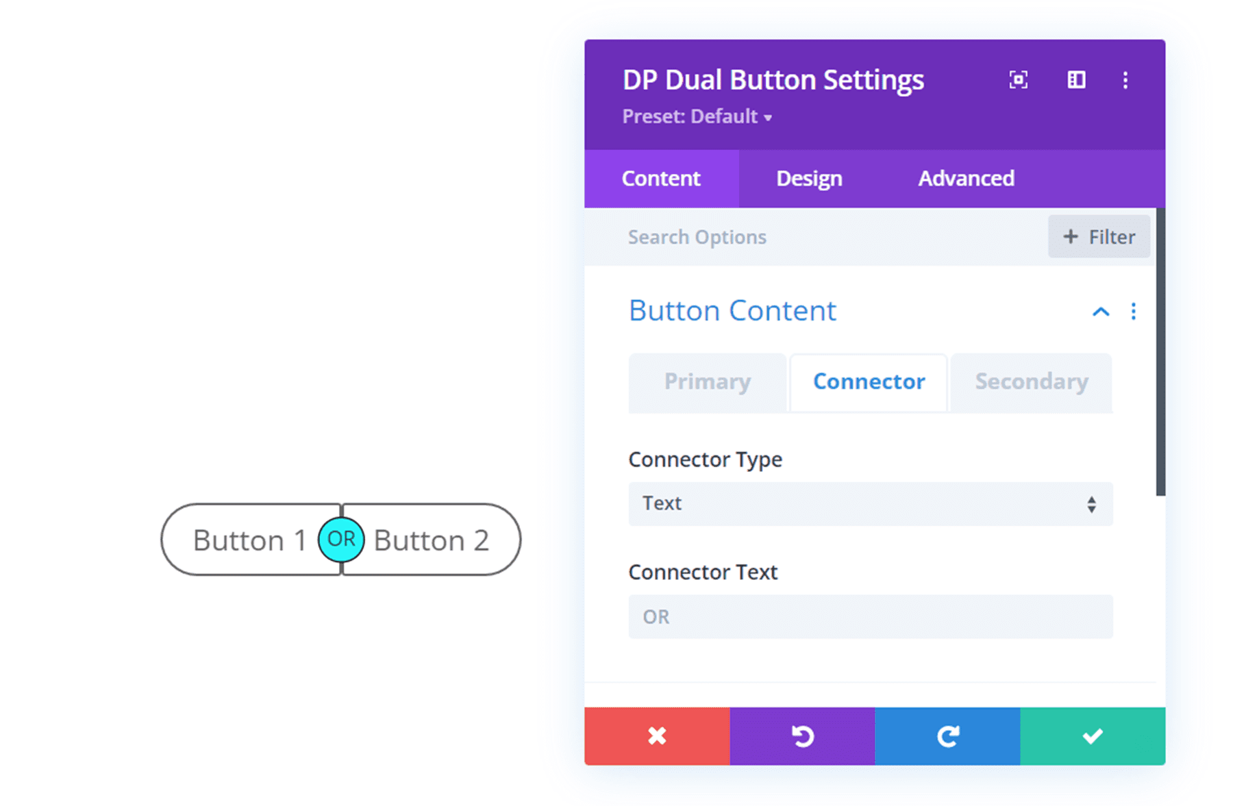 Divi Eklentisi Vurgulama Divi ConKit Pro Çift Düğme