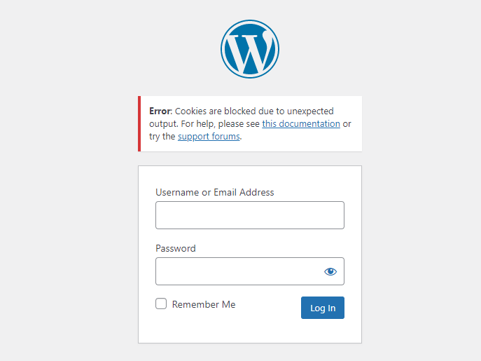 Os cookies estão desabilitados o WordPress não pode fazer login