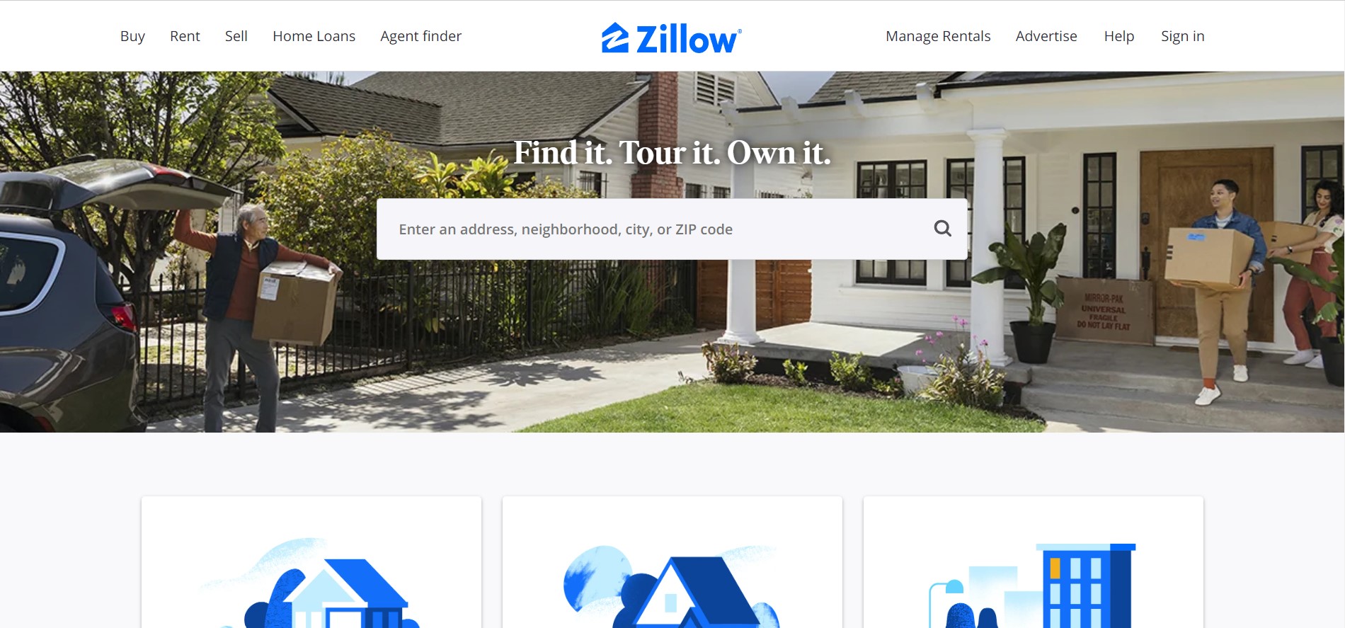 zillow - açılış sayfası şablonları wordpress ordusunun minimalizmine öncülük ediyor