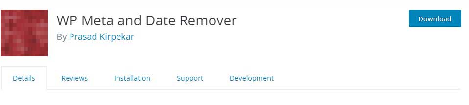 WP Meta and Date Remover - البرنامج المساعد WordPress