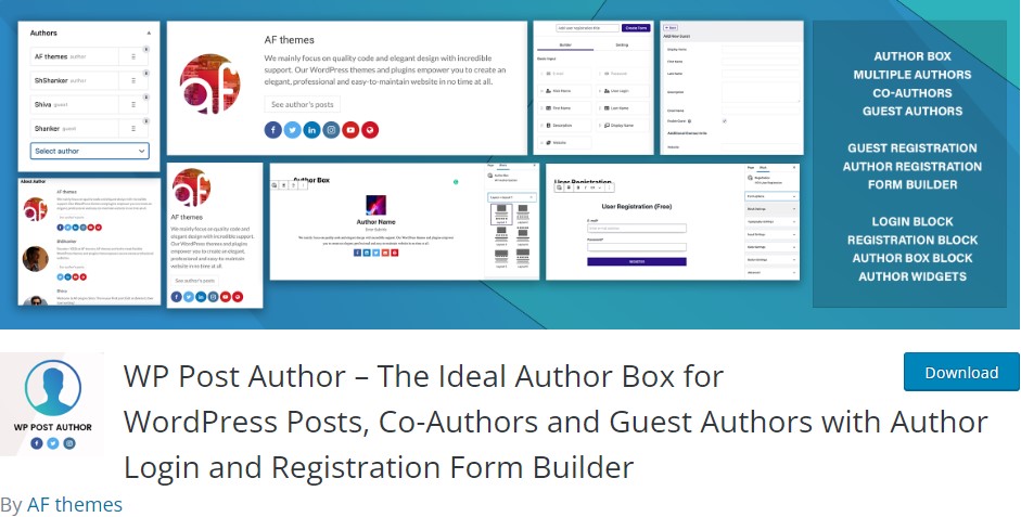 WP Post Author: el mejor complemento de cuadro de autor de WordPress