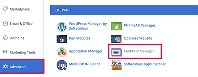 مدير MultiPHP