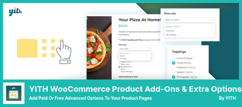 YITH WooCommerce Componenti aggiuntivi del prodotto e plug-in di opzioni extra - Aggiungi opzioni avanzate a pagamento o gratuite alle pagine dei tuoi prodotti