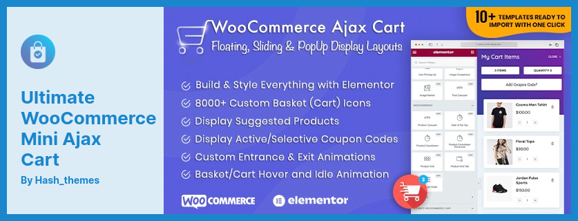 Ultimate WooCommerce Mini Ajax Cart Plugin - pływająca, przesuwna, popup Cart Plugin