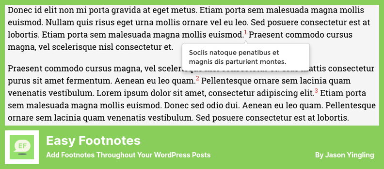 Easy Footnotes Plugin – Fügen Sie Fußnoten zu Ihren WordPress-Beiträgen hinzu