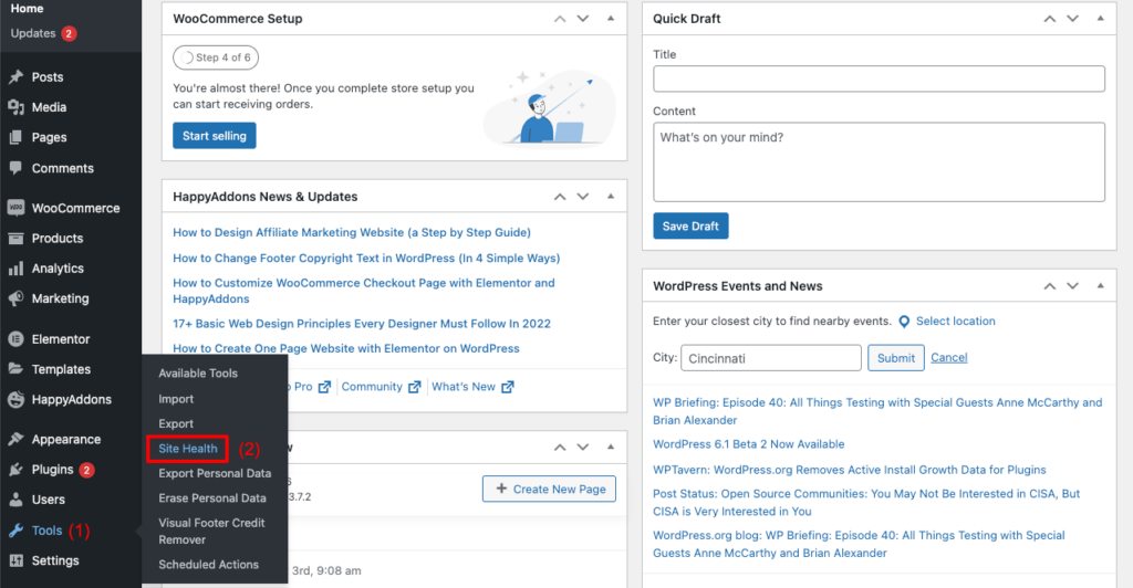 How to Check Site Health of WordPress Site