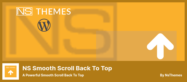 NS Smooth Scroll Back to Top プラグイン - 強力な Smooth Scroll Back to Top