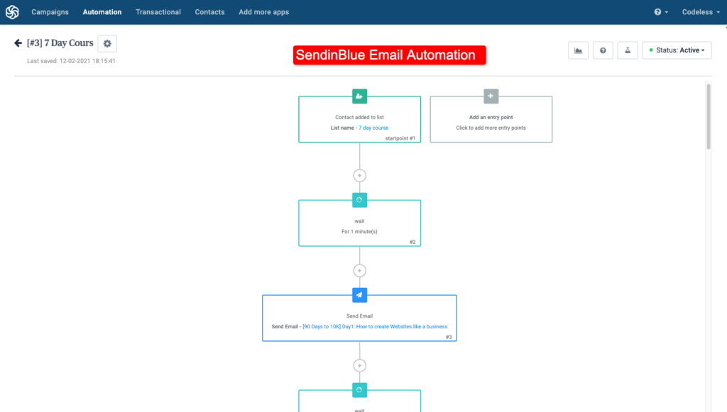 SendinBlue-Automatisierung