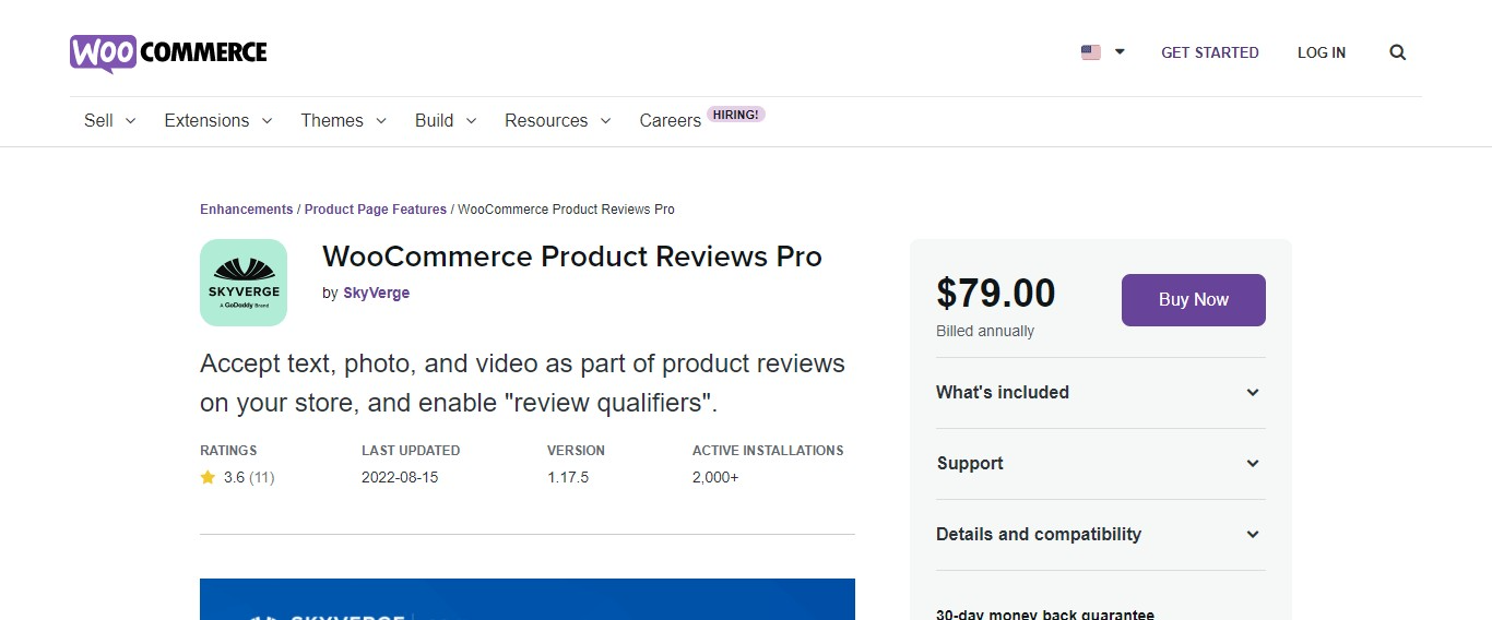 البرنامج المساعد WooCommerce Product Reviews Pro