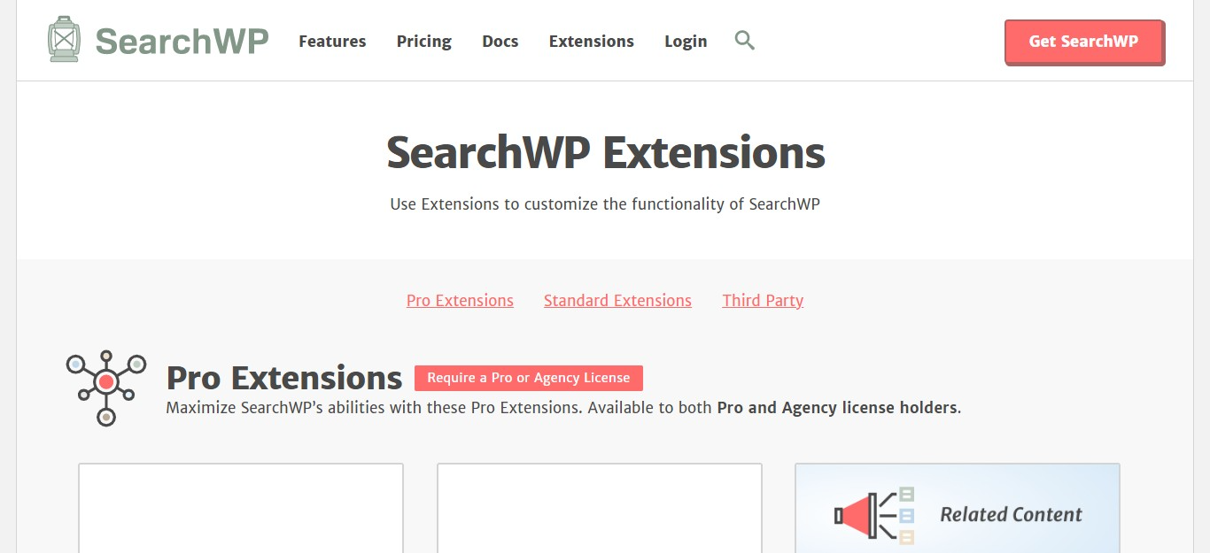 ปลั๊กอินเสริม SearchWP WooCommerce