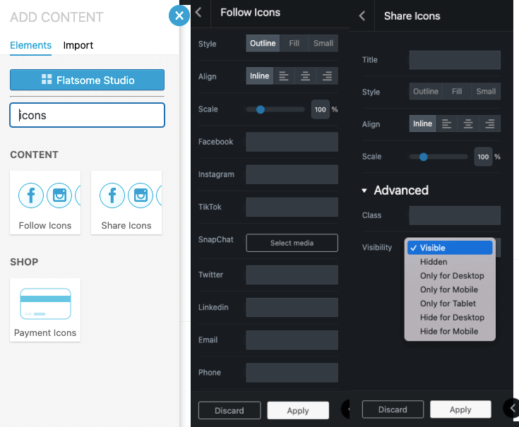 flatsome-social-media-settings