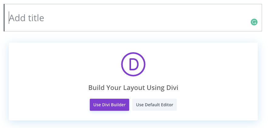 interface divi